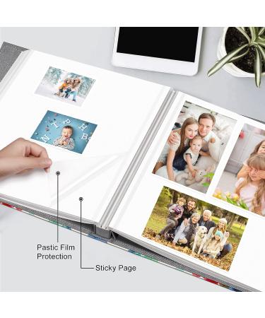 Fintie Self-Adhesive Photo Album | 60 Sticky Pages | Metallic Pen | DIY Scrapbook for 3x5, 4x6, 5x7, 6x8, 8x10 Pictures | Family, Wedding, Anniversary | Raining Hearts Design - Buy Online on SooperMarket.com