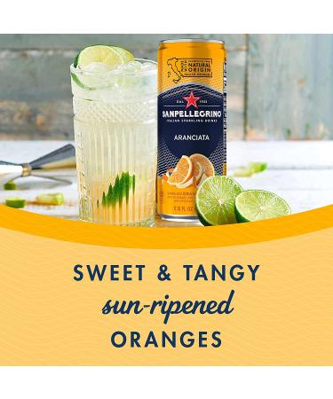 Sanpellegrino Aranciata Sparkling Orange Drink 24-Pack - 11.15 Fl Oz Cans - Buy Online on SooperMarket.com