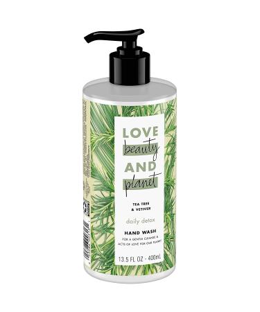 Love Beauty & Planet Daily Detox Hand Soap - Tea Tree Oil & Vetiver 13.5 oz - Buy Online on SooperMarket.com