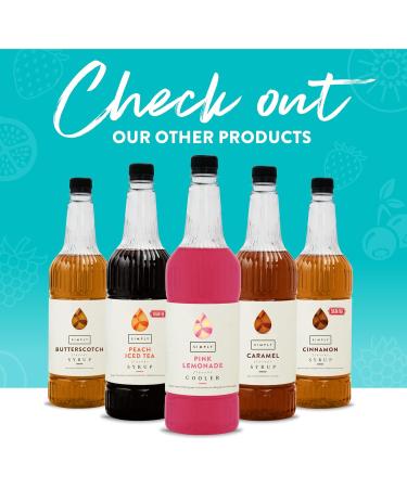 Simply Sugar Free Chocolate Syrup Low Calorie Vegan & Nut Free Flavoured Syrup for Coffee Cocktails & Baking (1 Litre) - Buy Online on SooperMarket.com