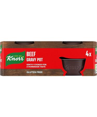 Knorr Beef Gravy Pot free from artificial colours and preservatives for quick and easy beef gravy that tastes homemade 4x 28 g - Buy Online on SooperMarket.com