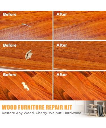 Wood Furniture Repair Kit - 41 Piece Laminate & Vinyl Floor Repair Set for Scratches Cracks & Touch-Ups | Restore Hardwood Tables Doors & Cabinets - Buy Online on SooperMarket.com