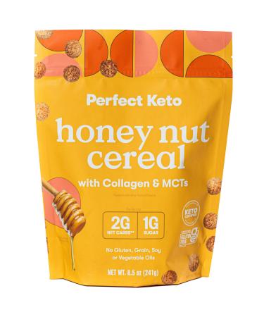Keto Cereal | Low Carb, Zero Sugar, Grain Free, Keto Protein Cereal | Keto Snacks & Protein Snacks | Keto Friendly Foods | Great Keto Breakfast - (Honey Nut)