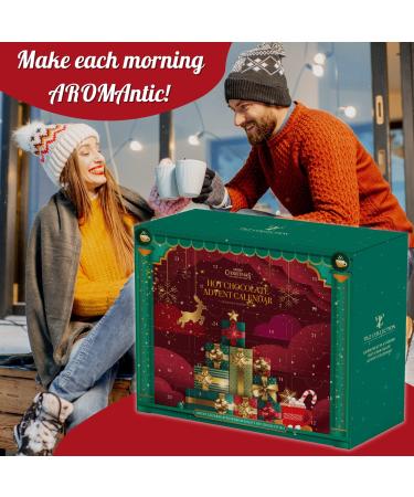 Hot Chocolate Advent Calendar 2023-24 Days Hot Chocolate Flavour Selection of Toasted Marshmallow Hazelnut Gingerbread Salted Caramel and More - Hot Chocolate Gift Set | Christmas Set - Buy Online on SooperMarket.com