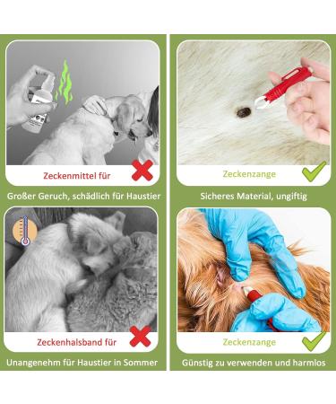 Nepfaivy Tick Pliers for Dogs Cats & Humans - 2 Set Tick Tweezers for Safe Easy Tick Removal of All Sizes - Buy Online on SooperMarket.com
