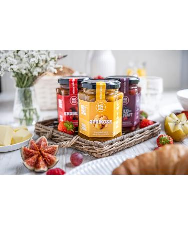 No Sugar Strawberry Fruit Spread | 80% Fruit Content | Erythritol & Stevia | EU Made | 260g Pack - Sugar-Free Brot Spread - Buy Online on SooperMarket.com