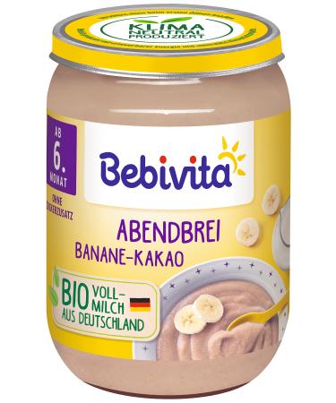 Bebivita Evening Porridge Banana-Cocoa pack of 6