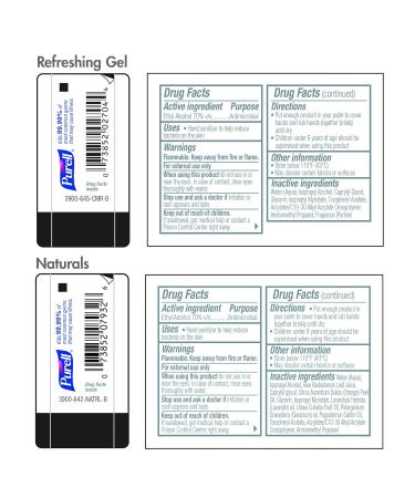 PURELL Advanced Hand Sanitizer Variety Pack - 1 fl oz Travel Size Bottles (Pack of 36) - Naturals and Refreshing Gel with Jelly WRAP Carrier - Buy Online on SooperMarket.com