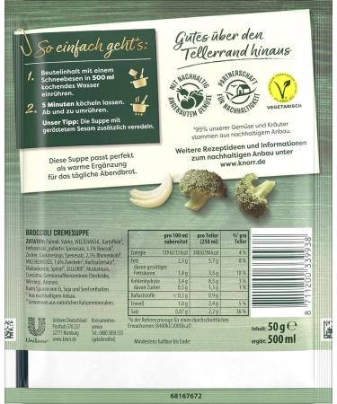 Buy Knorr Gourmet Broccoli Soup - 2 Plates (50g) | International Shipping Available - Buy Online on SooperMarket.com