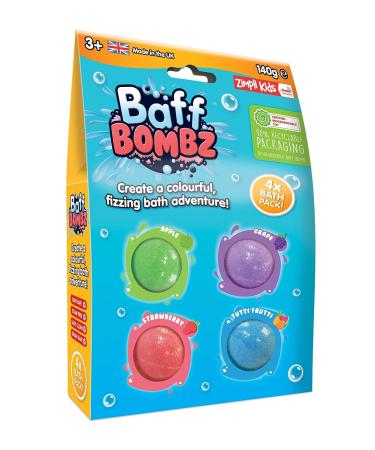 Zimpli Kids Bath Bombs - Children's Baff Fizzers Gift Set | Gentle, Skin Safe, Biodegradable - Buy Online on SooperMarket.com