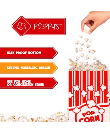 Grehge opcorn Bags - 25 2oz Concession-Grade Bags Popcorn Machine Accessories for Popcorn Bars Movie Nights Concessions 25 Pack - Buy Online on SooperMarket.com