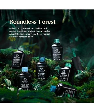 Beetles Green Gel Nail Polish Set - 6 Colors Forest Dark Green UV LED Soak Off - DIY Manicure Nail Kit for Home & Salon - Buy Online on SooperMarket.com