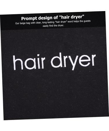 FOYTOKI 2pcs Hair Dryer Storage Bag Mini Hairdryer Bag Drawstring Shark Hair Dryer Toiletey Fabric Black - Buy Online on SooperMarket.com
