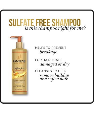 Pantene Gold Series Argan Oil Shampoo for Natural & Curly Hair | Sulfate Free 8.5 Fl Oz - International Shipping Available - Buy Online on SooperMarket.com