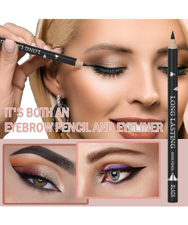 7Pcs Multicolor Waterproof Eyebrow Pencil & Eyeliner Set - Long Lasting Smudge Proof Makeup for Women - Buy Online on SooperMarket.com