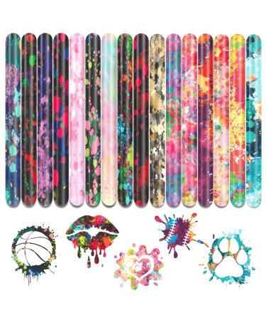Tintnut Splash Heat Transfer Vinyl - 16 Sheets 10x12 Inch HTV Ink Watercolor Iron On Vinyl for T-Shirts Hats Clothes,for Cricut & Silhouette Cameo BlackSplash16