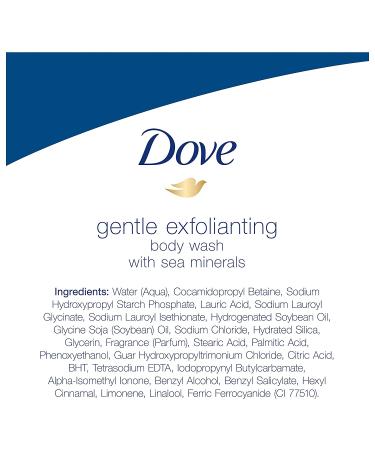 Dove Gentle Exfoliating Body Wash 22oz, Pack of 2 - Visibly Smoother Skin, Washes Away Bacteria, Nourishing Formula - Buy Online on SooperMarket.com