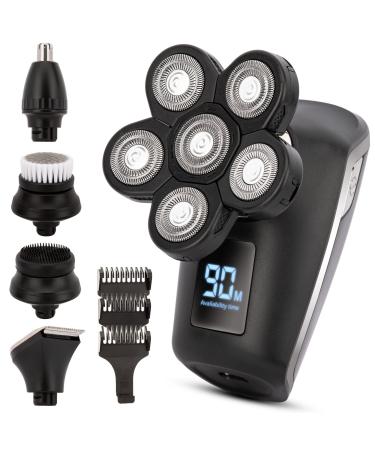 AW 6D Head shavers for Bald Men, Anti-Pinch Bald Head shavers for Men, Electric Head Shavers for Men, Maquina De Afeitar para Hombre, Head Shavers for Bald Men Wet and Dry