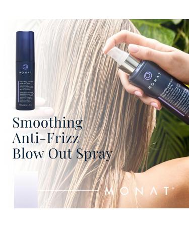 MONAT Smoothing Anti-Frizz Quick Dry Spray - Natural Nourishing Frizz Control and Heat Protection for Glossy Salon-Quality Blowouts - Buy Online on SooperMarket.com