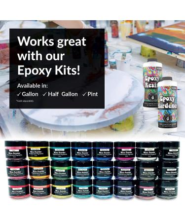 Pigment Powder for Epoxy Resin & Candle Making - Mica Powder for Bath Bomb & Soap Dye - Pearl Metallic Colorant for Resin Art - Buy Online on SooperMarket.com