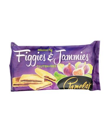 Pamela's Products Gluten Free Figgies and Jammies Cookies, Mission Fig, 9 Oz (Pack of 6)