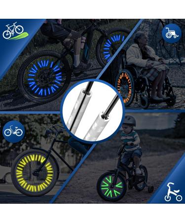 Guscase Bicycle Spoke Reflectors - 360 Visibility | 72-Piece Set | Easy to Assemble | Bright Colors | Bike Accessories - Buy Online on SooperMarket.com