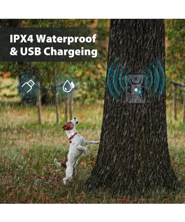 Queenmew Anti Bell Device for Dogs - 3 Modes Ultrasound Bark Control 33ft Range IPX4 Waterproof - Effective Training for Large & Small Dogs Indoors & Outdoors - Buy Online on SooperMarket.com