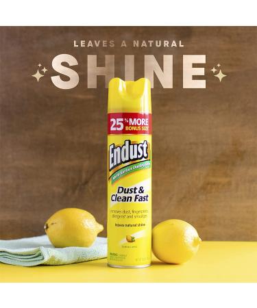 Endust Multi-Surface Lemon Zest Cleaning Spray 12.5oz (2-Pack) - Dusting and Polishing Formula - Buy Online on SooperMarket.com