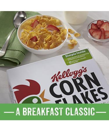 Kellogg's Corn Flakes Cereal 12oz Box - Fat Free, 8 Vitamins, Large Size - Buy Online on SooperMarket.com