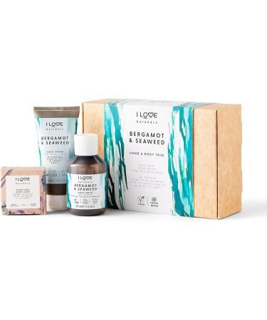 I Love Naturals Hand and Body Trio Bergamot and Seaweed Body Wash Hand Cream and Hand and Body Soap - Buy Online on SooperMarket.com