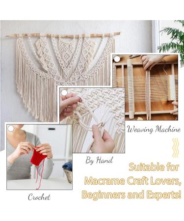 LEREATI 3mm Macrame Cord 219 Yards | Natural Cotton Twine for Crafts | Thick Colored Macrame Rope Yarn for DIY Projects | Peacock Blue Macrame String - 3mmx219yards - Buy Online on SooperMarket.com