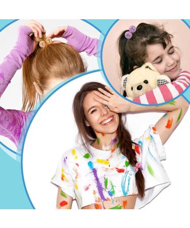 Lusofie 12 Pcs Ball Hair Ties - Acrylic Blingbling Ponytail Holders for Girls and Kids - Buy Online on SooperMarket.com