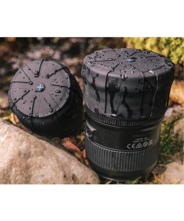 KUVRD Universal Lens Cap V1 - Fits 99% DSLR Lenses, Element Proof - 2-Pack - Lifetime Coverage - Buy Online on SooperMarket.com