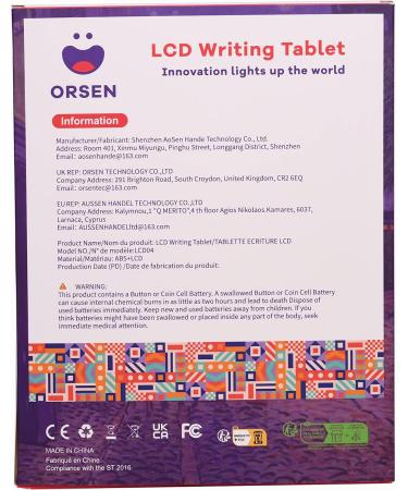 Orsen LCD Writing Board for Kids - 8.5-Inch Colorful Screen Ideal Birthday & Christmas Unicorn Gifts for Girls Ages 3-8 (Pink) - Buy Online on SooperMarket.com