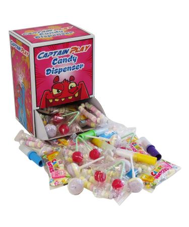 CAPTAIN PLAY Retro Sweets Candy Dispenser - 600g Nostalgic Treats in Individual Packaging | Buy Internationally - Buy Online on SooperMarket.com