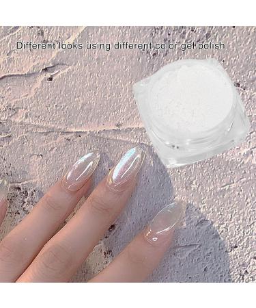 Chrome Nail Powder Simple Operation Safe Lasting Glossy Silky Mirror Effect Chrome Powder Fine Powder for Nail Technician for Nail Salon - Buy Online on SooperMarket.com
