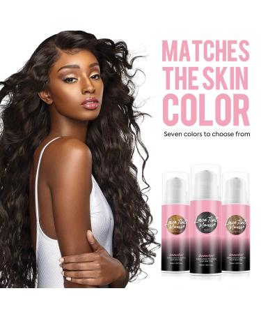 Immetee Lace Tint Mousse for Wigs - Quick Dry No Residue Lace Melting Foam Perfect Skin Tone Match - 150ML/5.07FL OZ (Black - Buy Online on SooperMarket.com