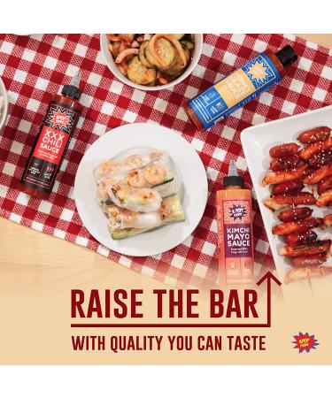 KPOP Foods K-TOWN Korean BBQ Sauce Set - Kimchi Spicy Mayo, XXX BBQ Hot Sauce, Honey Glaze Wing Sauce with Real Gochujang Chili Paste - Buy Online on SooperMarket.com