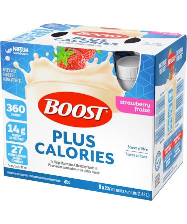 BOOST PLUS Complete Nutrition Drink Strawberry 6x237ml Bottles Case Pack of 4 Packaging May Vary - Buy Online on SooperMarket.com