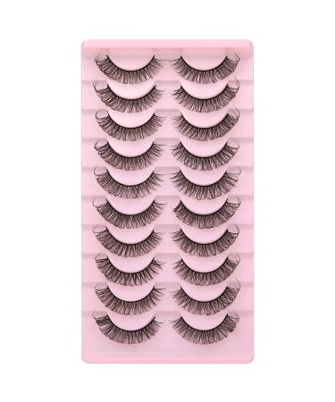Wiwoseo 3D Russian Strip Lashes - Natural Look, 15MM Wispy & Fluffy, 10 Pairs - Buy Online on SooperMarket.com