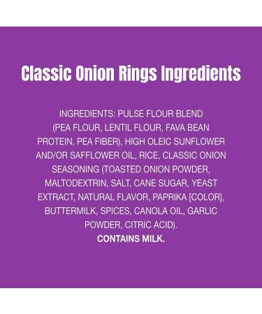 PeaTos Crunchy Rings - Classic Onion 2.5 Oz - Pack of 4 | Healthy Snack Alternative - Buy Online on SooperMarket.com