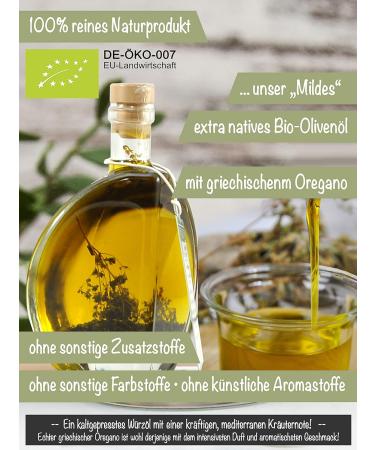 Direct & Friendly Gift Set: 3 Decorative Organic Olive Oil Bottles - Naturally Cloudy Chili & Oregano (3x200ml) - Perfect International Gift - Buy Online on SooperMarket.com