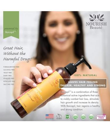 Nourish Beaute Vitamins Natural Shampoo for Hair Growth & Volume - Biotin DHT Blockers Sulfate-Free 8 Fl Oz - Buy Online on SooperMarket.com
