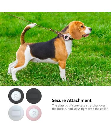 2022 AirTag Cat Necklace Holder | Small AirTag Collapsible Pet Collar for Cats & Dogs | Available in Black Pink & White - Buy Online on SooperMarket.com