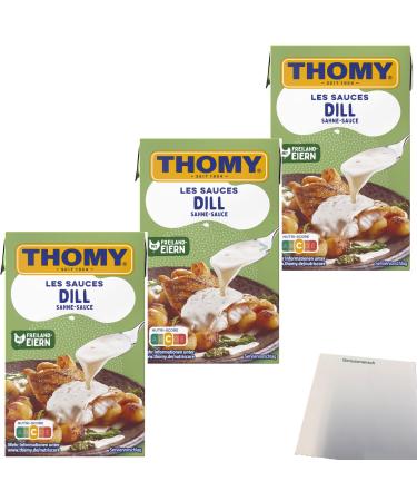 Thomy Les Dill Cream Sauce 3 Pack (3x250ml Pack) + usy Block