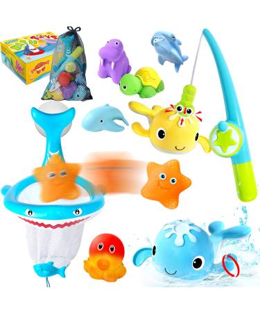 Patients bathing toy for baby children injection bath tub toys water toys with fishing net for showers and swimming gift for 3 4 5 6 7 8+ years of toddler young girls