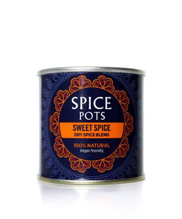 Spice Pots - Sweet Dry Spice Blend - 100% Natural Ingredients - Gluten Free & Vegan Curry Powder - Dry Spice Blend (Medium Heat) - 80g Pot (16 Servings) Sweet Spice 80G