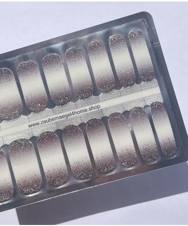 Zaubern gel4Home Nail Foils - 16 Pieces Espresso Boomer Nail Wraps | International Shipping Available - Buy Online on SooperMarket.com