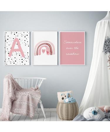 Pompom Prints Set of 3 | Rainbow Nursery Decor | Scandi Boho Style | Playroom Wall Art (5x7 Inch) | Picture Frames Not Included - Buy Online on SooperMarket.com