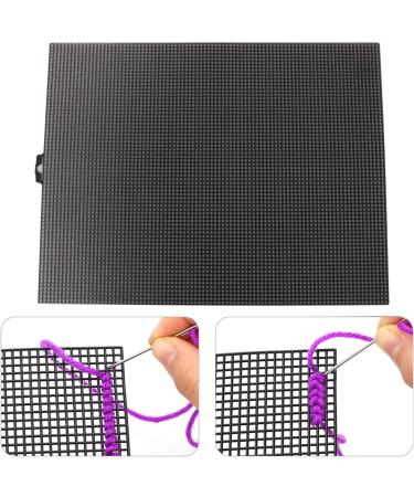 2pcs Cuttable Plastic Mesh Canvas for Embroidery & Crafting | 10.2 x 13.2 inch Black & White | Ideal for Knitting & Crochet Projects - Buy Online on SooperMarket.com